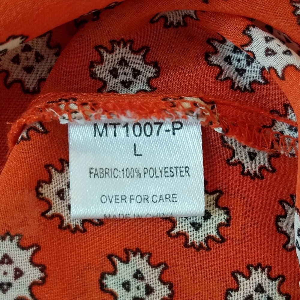 B_envied Orange Lattice Back Tank - Picture 6 of 6